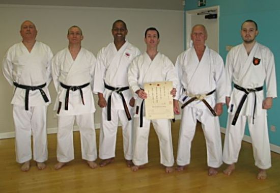 Ian Newsham 6th dan award